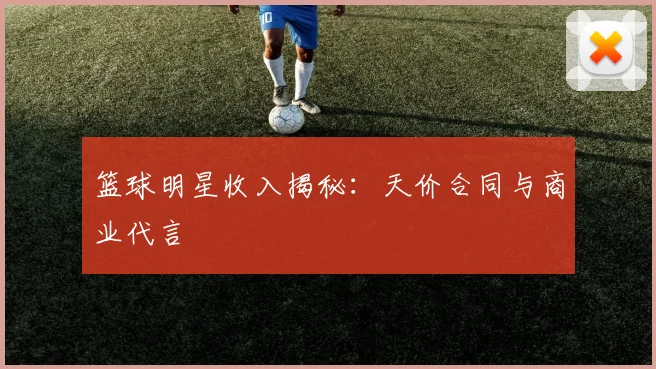 篮球明星收入揭秘：天价合同与商业代言